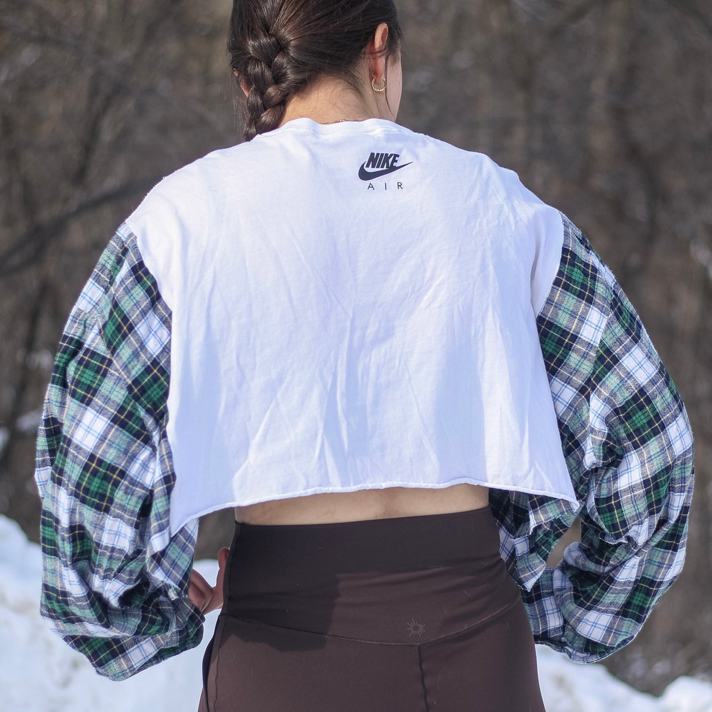 Cropped Nike Air Flannel T-Shirt