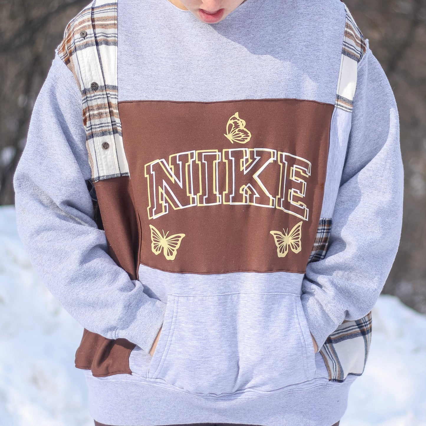 Patchwork Nike Butterfly Crewneck