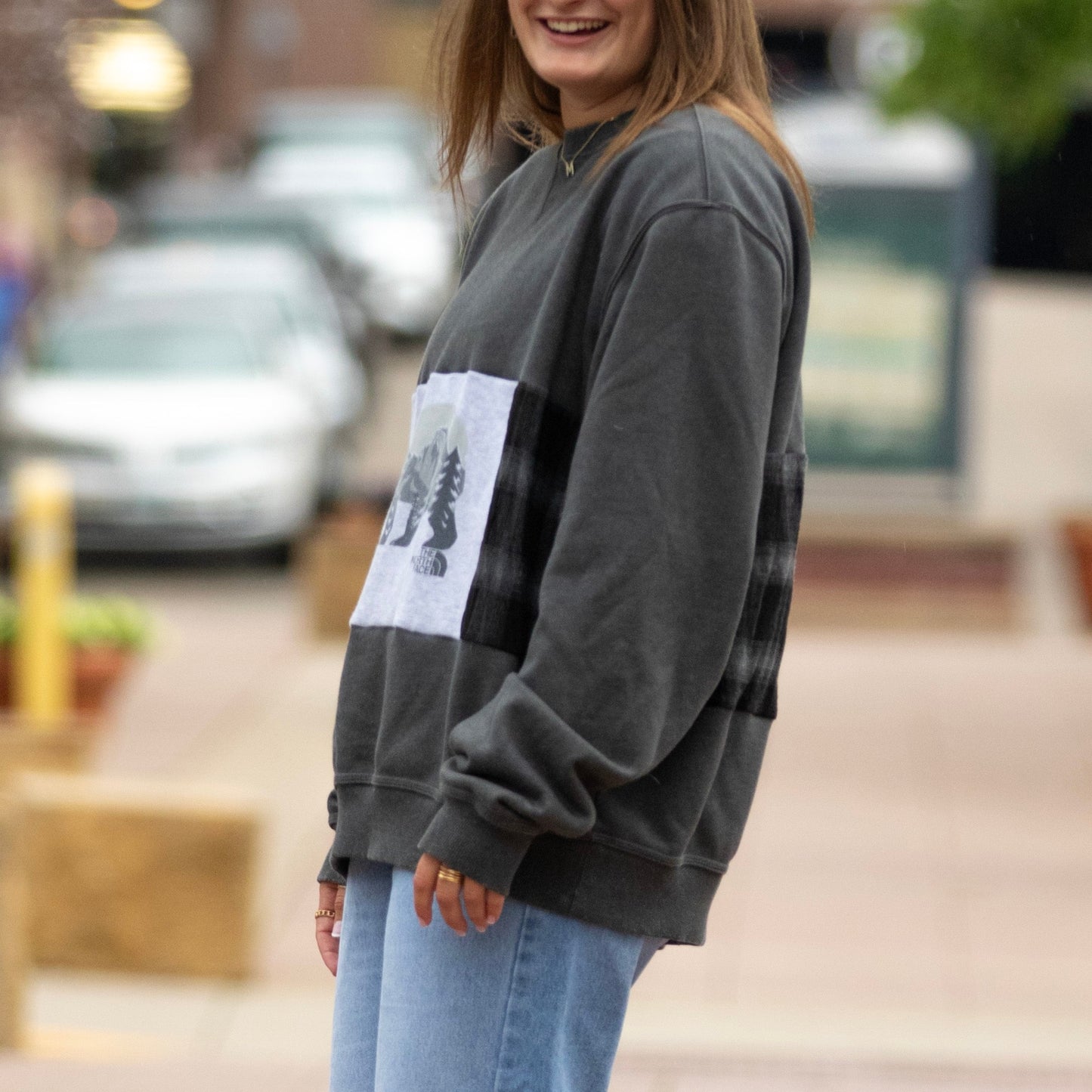 Reworked Carhartt North Face Crewneck