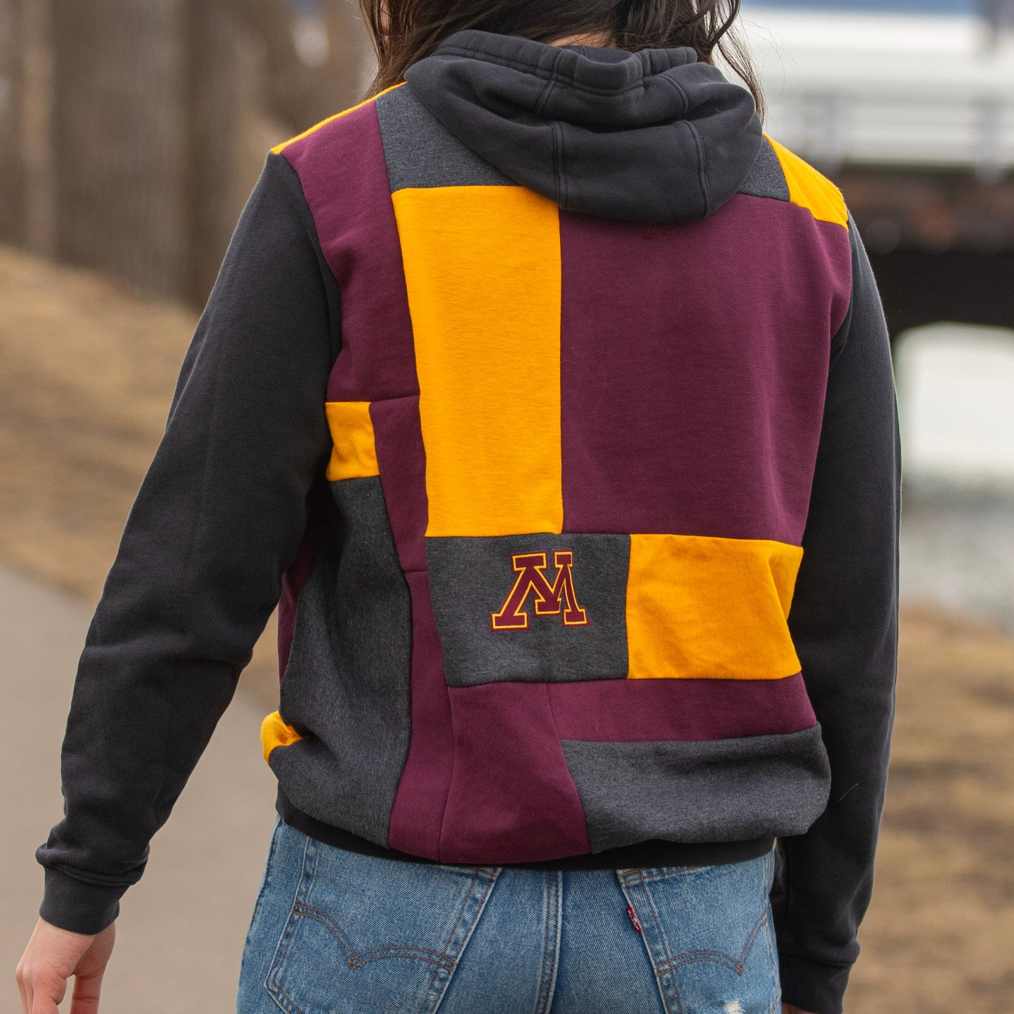 Patchwork Minnesota Gopher Hoodie