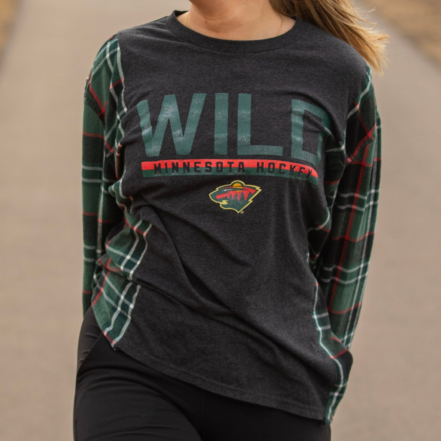 Minnesota Wild Flannel T-Shirt
