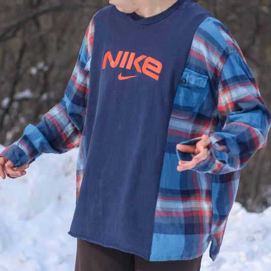 Nike Orange Flannel T-Shirt