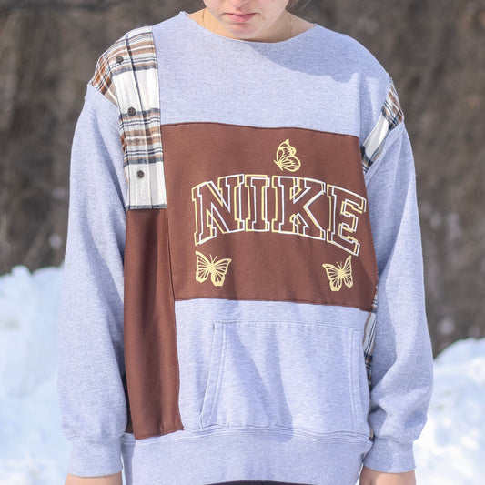 Patchwork Nike Butterfly Crewneck