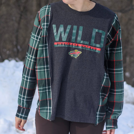 Minnesota Wild Flannel T-Shirt