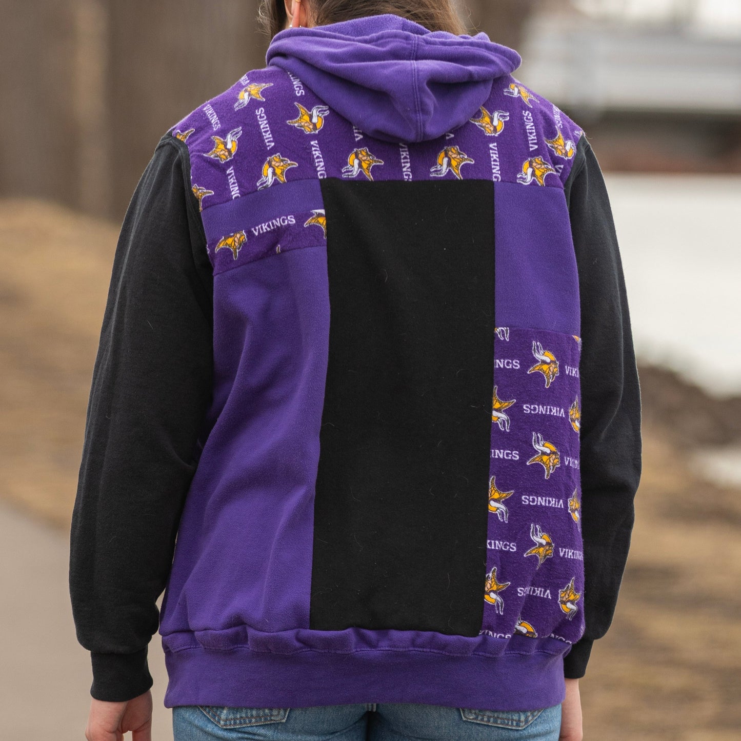 Patchwork Vikings Hoodie