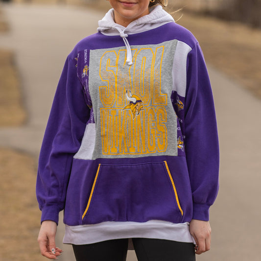 Patchwork SKOL Vikings Hoodie