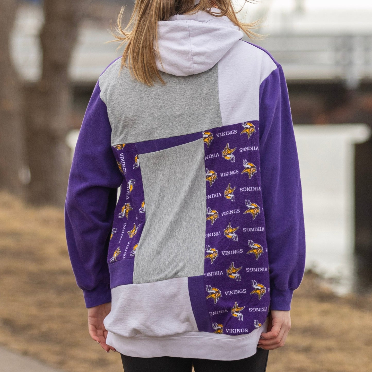 Patchwork SKOL Vikings Hoodie