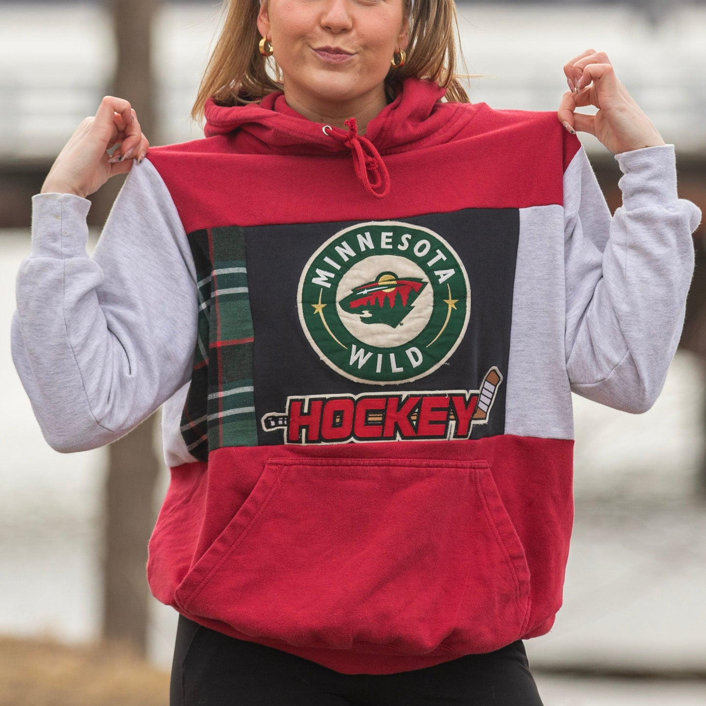 Patchwork Vintage Minnesota Wild Hoodie