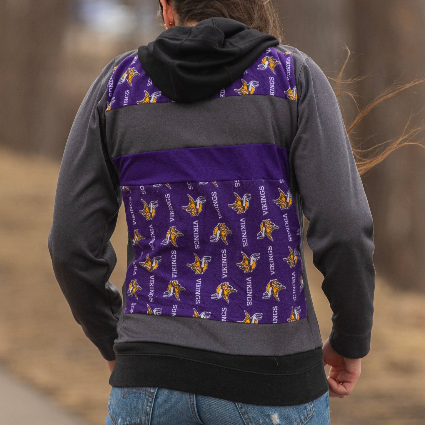 Patchwork Vikings Reworked Hoodie